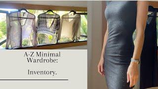 Minimal Wardrobe A-Z: Inventory