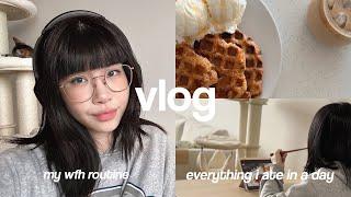 vlog | grwm for work, my wfh routine, everything i eat in a day + cooking vlog 