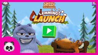 Gryzzy and the Lemmings - Lemmings Launch | Гризли и лемминги | Zlata Game Time