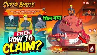 How To Get Super Emote In Free Fire | Naruto Super Emote Kaise Milega ?