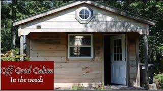 Primitive style OFF GRID dry cabin / Little house in the big woods