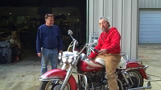 Old Harley Panhead back to life at Wheels Through Time motorcycle museum