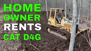 Homeowner Rents Caterpillar D4G for land clearing - Youtube Yacht Series