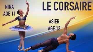 BALLET - Nina Miró Verger (11), Asier Bautista (13) SPAIN at YGP Barcelona Le Corsaire Pas de Deux