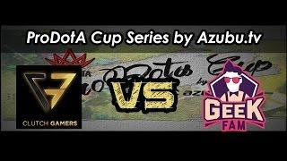 Clutch Gamers vs GeekFam Prodotacup series by Azubu.tv Dota 2 Highlights