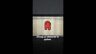 Among us character using python turtle library #shorts #amongus #python