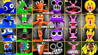 ROBLOX Rainbow Friends EVOLUTION of ALL JUMPSCARES in All Games #5 (Minecraft, Garry's Mod, Mobile)