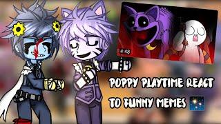 poppy playtime react to funny memes , /