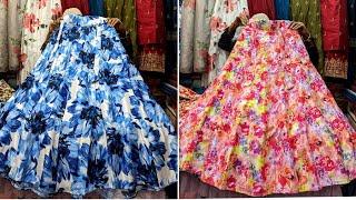পানির দামে ফেরি সিল্কের স্কার্ট টপস সেট/Western lehenga/skirt tops set collection at craziest offer