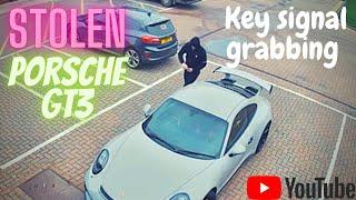 Car theft via “key signal grabbing” shown on a Porsche GT3