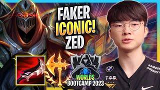 FAKER BRINGS BACK HIS ICONIC ZED! - T1 Faker Plays Zed MID vs Jayce! | Bootcamp 2023