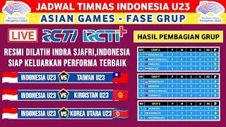 Resmi Dilatih Indra Sjafri !! Inilah Jadwal Lengkap Timnas Indonesia di Asian Games 2023