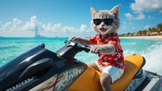 Adorable Rich Cat's Expensive Bahamas Holiday!️| Fluffy Animal Adventures (AI-Generated Story)