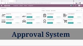 Demo Odoo approval system | Request Approval