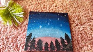 mini canvas painting | DIY Vanya