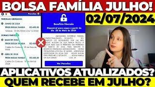 02/07 ATENÇÃO! JÁ ATUALIZOU o APLICATIVO BOLSA FAMÍLIA/CAIXA TEM? Quem NÃO vai receber em JULHO?