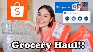 GROCERY HAUL + SHOPING EXPERIENCE FROM SHOPEE MART USING SHOPEE APP / SHOPEE HAUL 2020