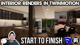 Creating an INTERIOR RENDERING in Twinmotion - Start to Finish Tutorial