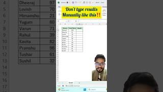 Don't type results in Excel‼️Instead Use Amazing Function #exceltips #exceltutorial #excel #shorts