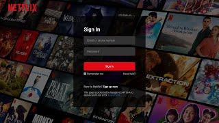 Create A Netflix Login Page in HTML and CSS | Netflix Login Page Clone in HTML and CSS