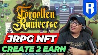 NEW MMOJRPG NFT GAME FORGOTTEN RUNIVERSE GAMEPLAY - CREATE TO EARN