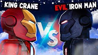 Fighting as IRON MAN vs EVIL IRON MAN in ROBLOX