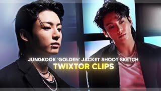 Jungkook 'Golden' jacket shoot sketch twixtor clips! [HD 4K] (+mega link)