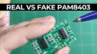 How to Identify original vs fake PAM8403 audio Amplifier | PAM8403 Sound problem | Fake PAM8403