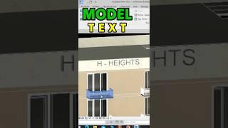 Model Text Trick In Revit #revit #revitarchitecture #ytshortsviral #deepakverma