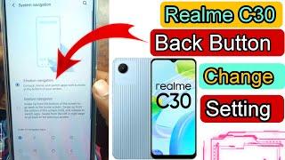 realme C30 back button settings // Realme C30 navigation bar