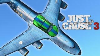 Just Cause 3 - Cargo Plane Stunts, Funny Moments & Fails