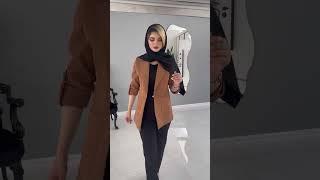 کت زنانه یقه انگلیسی مدل میشکا جنس مازراتی 320 گرم تویست کد 506