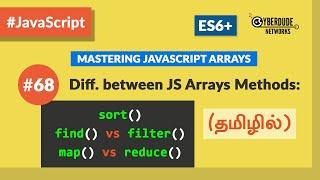 #68 - JavaScript: Difference between sort(), filter(), map(), reduce() methods - (தமிழில்) (Tamil)