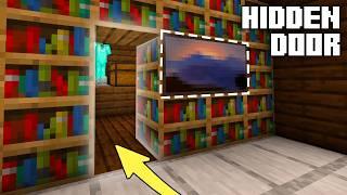 Minecraft: HIDDEN WALL PISTON DOOR Tutorial