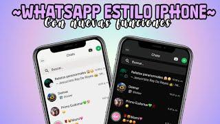 WhatsApp Estilo IPhone Con Vinculación Y Nuevas Funciones Increíbles