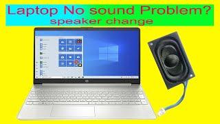 how to laptop speaker change?