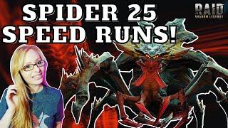 Spider 25 Speed Runs • RAID Shadow Legends