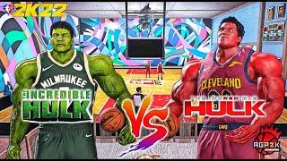 NBA 2K22 The Incredible Hulk VS The Red Hulk Cyberfaces [Next Gen PC Mods Concept]