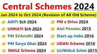 Central schemes of India 2024 | Schemes of govt of India 2024 | Scheme Current Affairs 2024