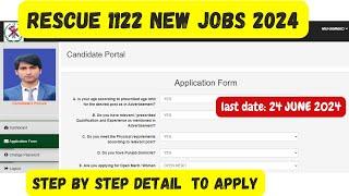 Join Rescue 1122: Staff Required for Districts - How to Apply | Complete Guide 2024"