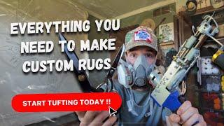 Essential TUFTING TOOLS for making CUSTOM RUGS !!