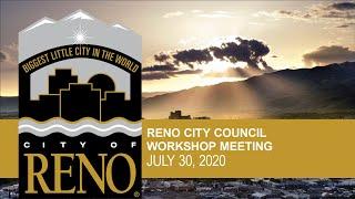 Reno City Council | Workshop | July 30, 2020