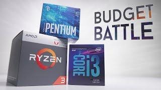 BEST Budget CPU in 2018? G4560 vs R3 2200G vs i3 8100!