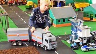 BRUDER logistics | bruder forklift | KIDs container trucks BRUDER Toys | MÜLLER CONTAINER