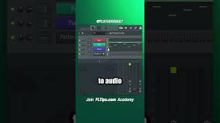 Convert Patterns To Audio Clips | FL Studio Tutorial #shorts