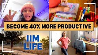 A Day in IIM | Daily Routine to become 40% more PRODUCTIVE | Daily Vlog | IIM Rohtak | Ankusha Patil