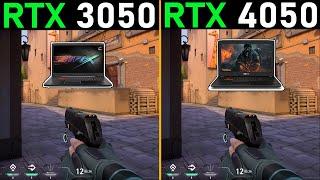 RTX 3050 vs RTX 4050 - Laptop Gaming Test - How Big is the Difference? | Tech MK