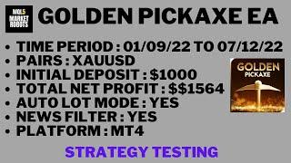 Golden Pickaxe EA MT4 Forex Robot Strategy Testing