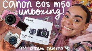  CANON EOS M50 UNBOXING/SET UP! is it worth $700? + the REAL camera I recommend for new youtubers!