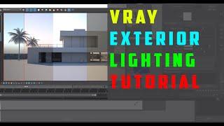 maya vray exterior lighting tutorial |Maya Vray sun tutorial|vray exterior lighting tutorial in maya